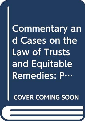 9780421548602: Commentary and Cases on the Law of Trusts and Equitable Remedies: Probate Wills Trusts (Eng)