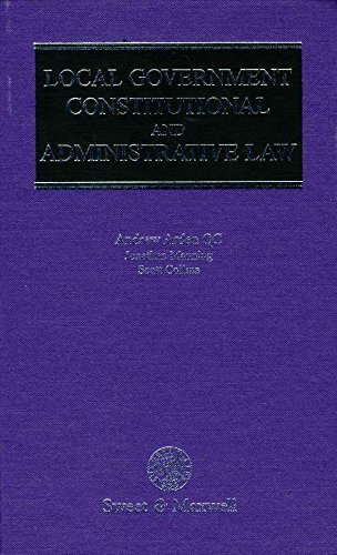 Beispielbild fr Local Government Constitutional and Administrative Law zum Verkauf von Marches Books