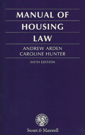 Manual of Housing Law (9780421553903) by [???]