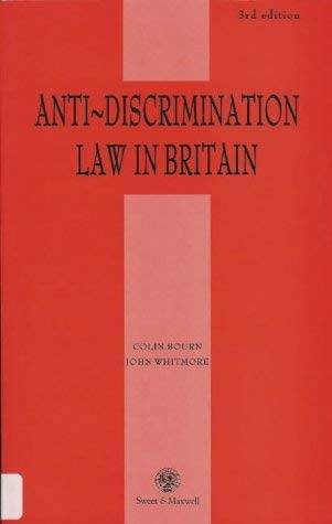 Beispielbild fr Anti-discrimination Law zum Verkauf von AwesomeBooks