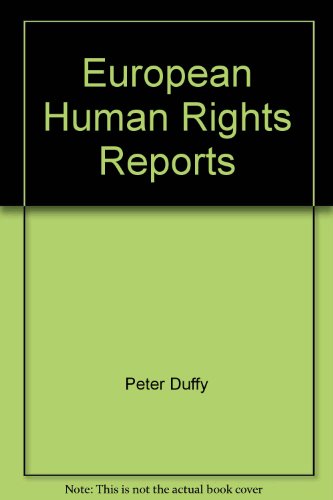Beispielbild fr European Human Rights Reports zum Verkauf von WorldofBooks