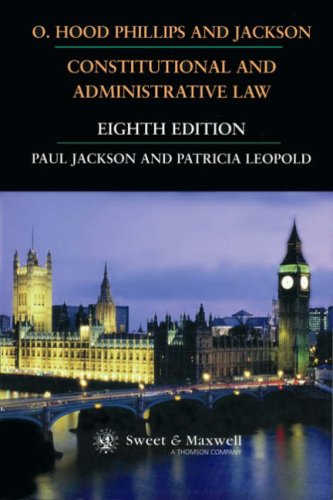 Stock image for O. Hood Phillips and Jackson : Constitutional and Administrative Law for sale by Better World Books Ltd