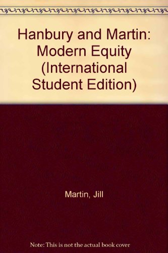 9780421578708: Modern Equity