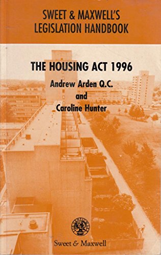 Beispielbild fr Housing Act 1996 zum Verkauf von Goldstone Books