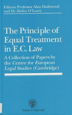 Imagen de archivo de The Principle of Equal Treatment in EC Law a la venta por Mispah books