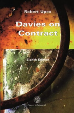 Imagen de archivo de Davies on Contract a la venta por Better World Books