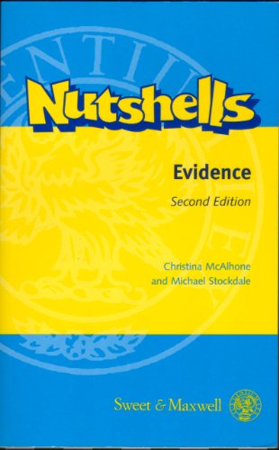9780421649903: Evidence (Nutshells S.)