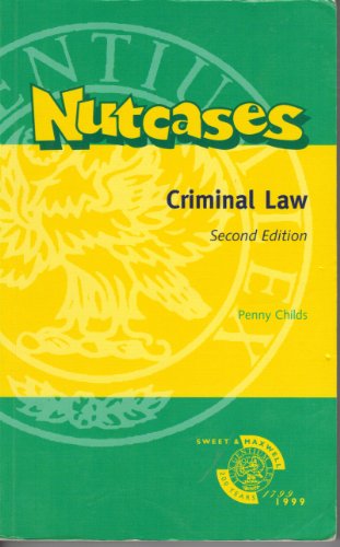 Beispielbild fr Criminal Law (Nutcases) zum Verkauf von Reuseabook