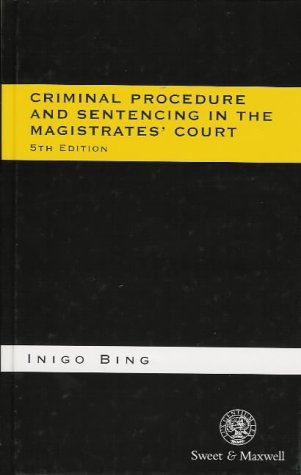 9780421657007: Criminal Procedure and Sentencing in the Magistrates' Court