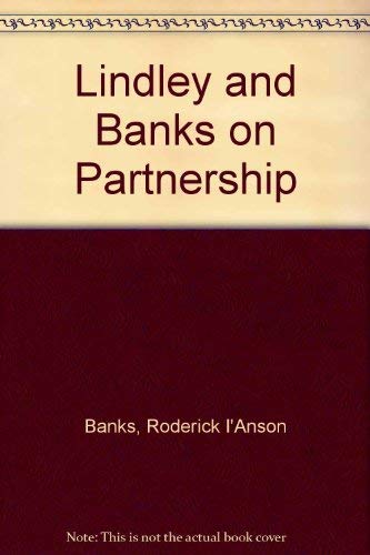 Beispielbild fr Lindley & Banks on partnership zum Verkauf von Phatpocket Limited