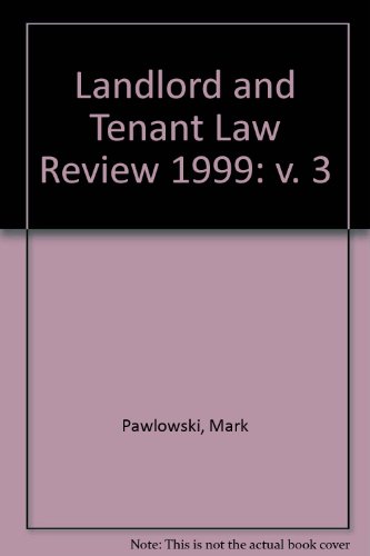 Landlord and Tenant Law Review (9780421698208) by Pawlowski, Mark; Williams