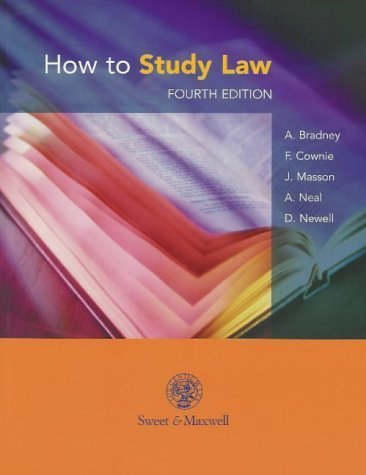 Imagen de archivo de How to Study Law a la venta por Reuseabook