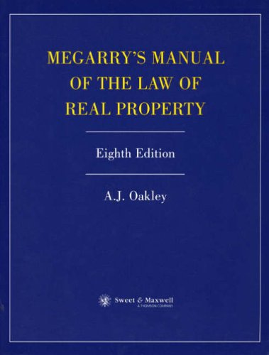 Beispielbild fr A MANUAL OF THE LAW OF REAL PROPERTY. zum Verkauf von Cambridge Rare Books