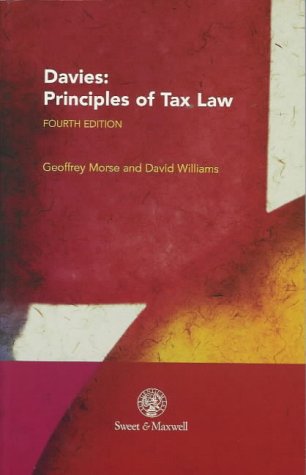 Davies: Principles of Tax Law (9780421722705) by Geoffrey Morse; David Williams