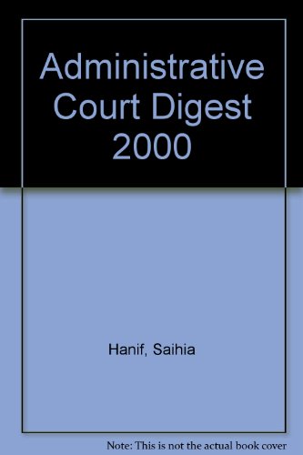 Administrative Court Digest 2000 (9780421734401) by Gordon QC, Richard; Venne, Roger; Le Sueur, Andrew