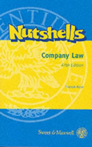 9780421738508: Nutshells Company Law