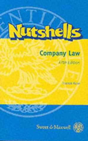 Stock image for Company Law (Nutshells) for sale by Goldstone Books