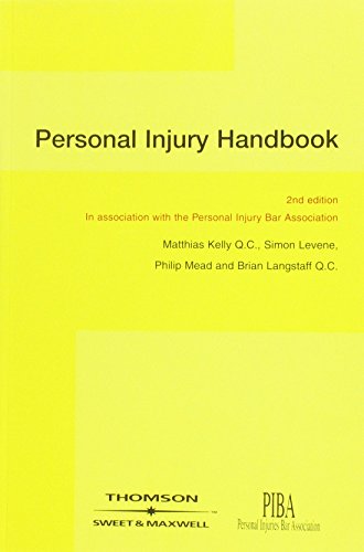 Imagen de archivo de Personal Injury Handbook a la venta por Better World Books Ltd
