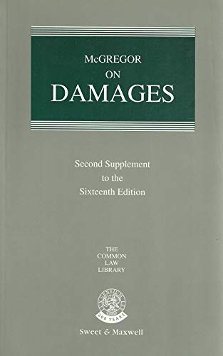 Beispielbild fr McGregor on Damages: 2nd Supplement: 2nd Supplement (Common Law Library) zum Verkauf von Pigeonhouse Books, Dublin