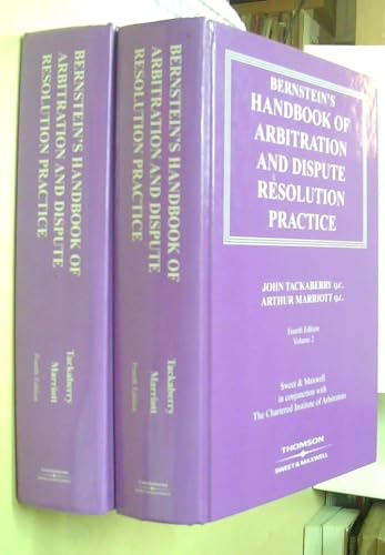 9780421757608: Bernstein's Handbook of Arbitration and Dispute Resolution Practice