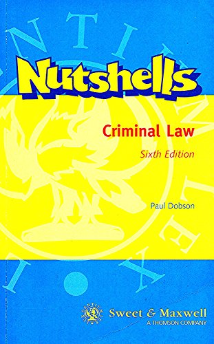 Beispielbild fr Criminal Law in a Nutshell. zum Verkauf von J J Basset Books, bassettbooks, bookfarm.co.uk