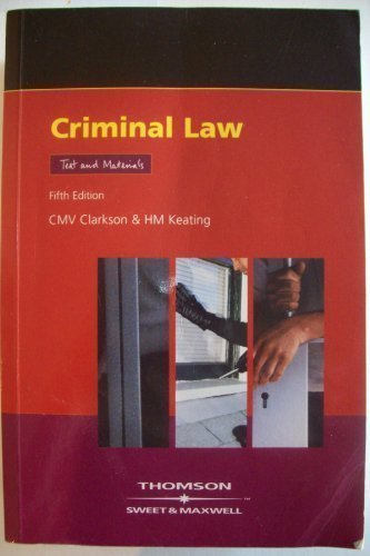 Beispielbild fr Criminal Law : Text and Materials zum Verkauf von PsychoBabel & Skoob Books