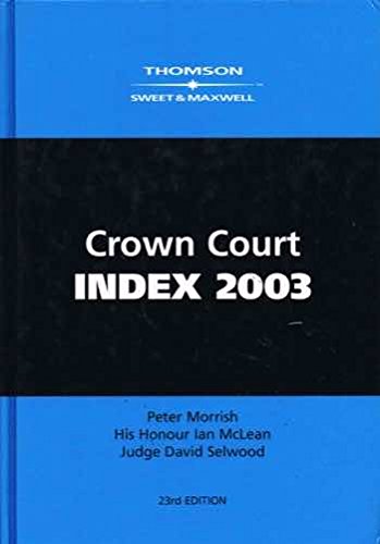 9780421794702: Crown Court Index, 2003