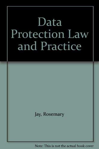 9780421794801: Data Protection Law & Practice