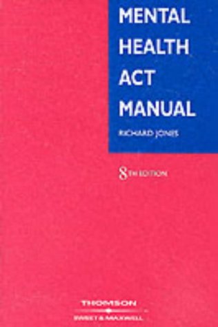 Beispielbild fr Mental Health Act Manual zum Verkauf von AwesomeBooks