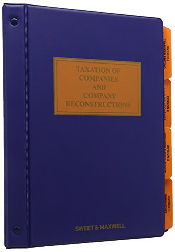 Imagen de archivo de Taxation of Companies and Company Reconstructions a la venta por Books Puddle