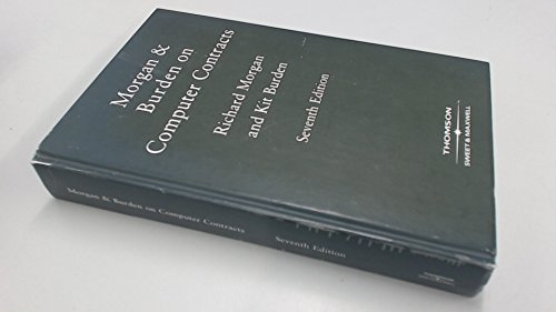 Imagen de archivo de Morgan and Burden on Computer Contracts a la venta por Brit Books