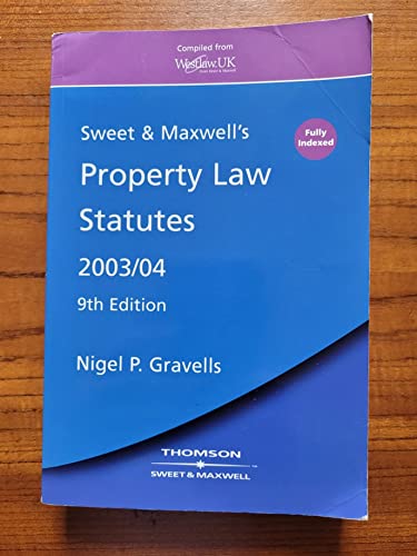 Beispielbild fr Property Law Statutes 2003 / 2004 zum Verkauf von Anybook.com