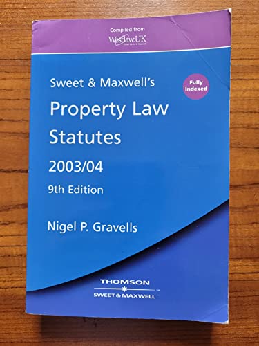 Stock image for Property Law Statutes 2003 / 2004 (Statutes S.) for sale by Goldstone Books