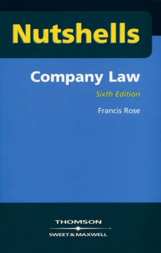 Stock image for Company Law (Nutshells) for sale by Goldstone Books