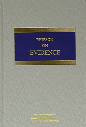 Phipson on Evidence (9780421874701) by Hodge M. Malek