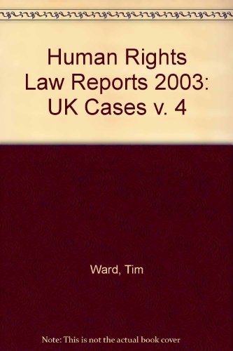 Beispielbild fr Human Rights Law Reports (v. 4) zum Verkauf von Phatpocket Limited