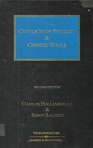 9780421878105: Conflicts of Interest and Chinese Walls