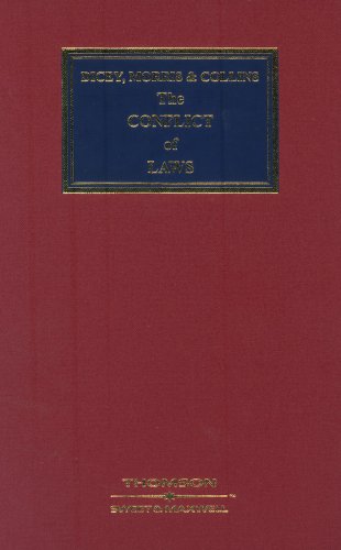 Dicey, Morris and Collins on the Conflict of Laws (9780421883604) by C.G.J. Morse