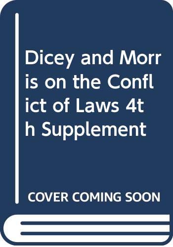 Stock image for Dicey and Morris on the Conflict of Laws for sale by Wonder Book