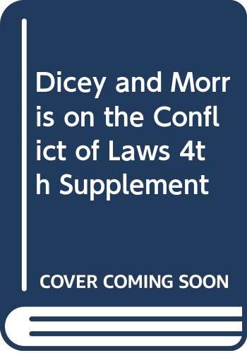 Dicey and Morris on the Conflict of Laws (9780421883802) by Albert Venn Dicey; Adrian Briggs; David McClean