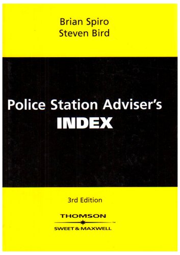 Beispielbild fr Police Station Adviser's Index zum Verkauf von WorldofBooks