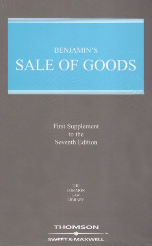 Benjamin's Sale of Goods (9780421888302) by Guest, A. G.