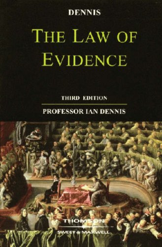 Beispielbild fr The Law of Evidence zum Verkauf von AwesomeBooks