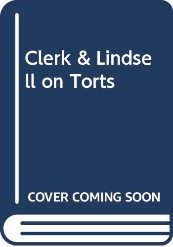 9780421888906: Clerk & Lindsell on Torts