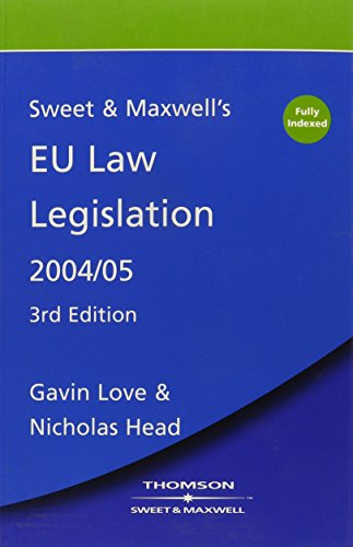 Beispielbild fr Sweet and Maxwell's EU Law Statutes 2004/5 zum Verkauf von NEPO UG