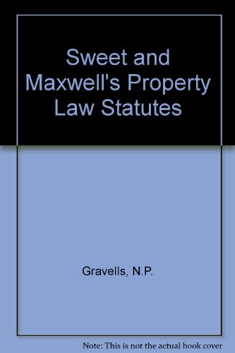 9780421891807: Sweet and Maxwell's Property Law Statutes 2004/5