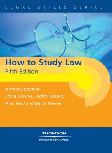 Beispielbild fr How to Study Law zum Verkauf von AwesomeBooks