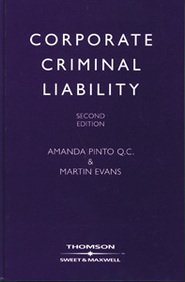 Corporate Criminal Liability (9780421894105) by [???]