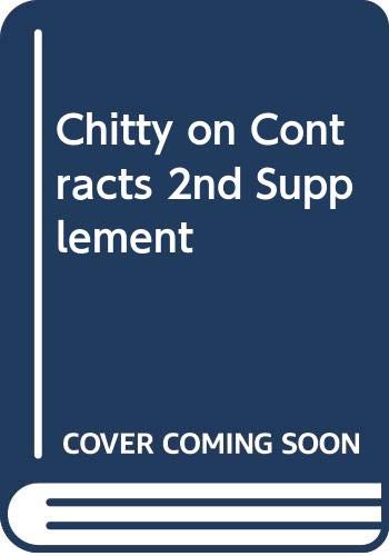 Stock image for Chitty on Contracts: 2nd Supplement for sale by AwesomeBooks