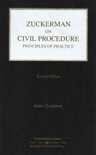 Zuckerman on Civil Procedure (9780421919105) by A.A.S. Zuckerman